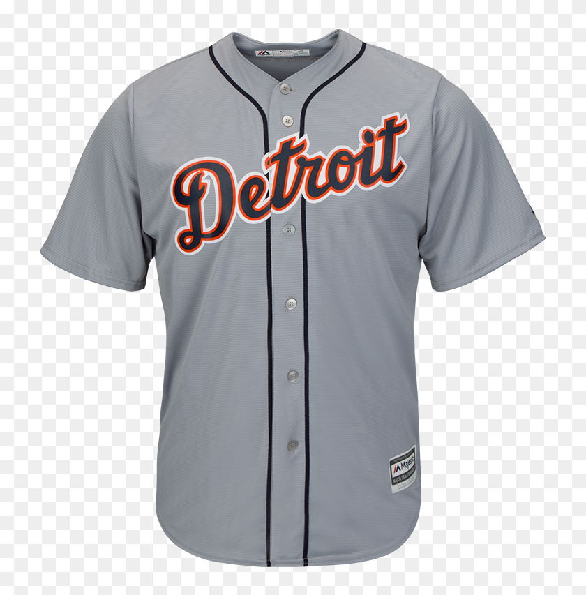 Majestic Detroit Tigers Youth Grey Cool Base Jersey - Detroit Tigers ...