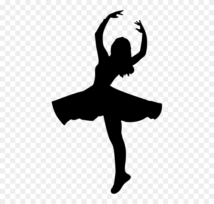 girl ballet dancer silhouette