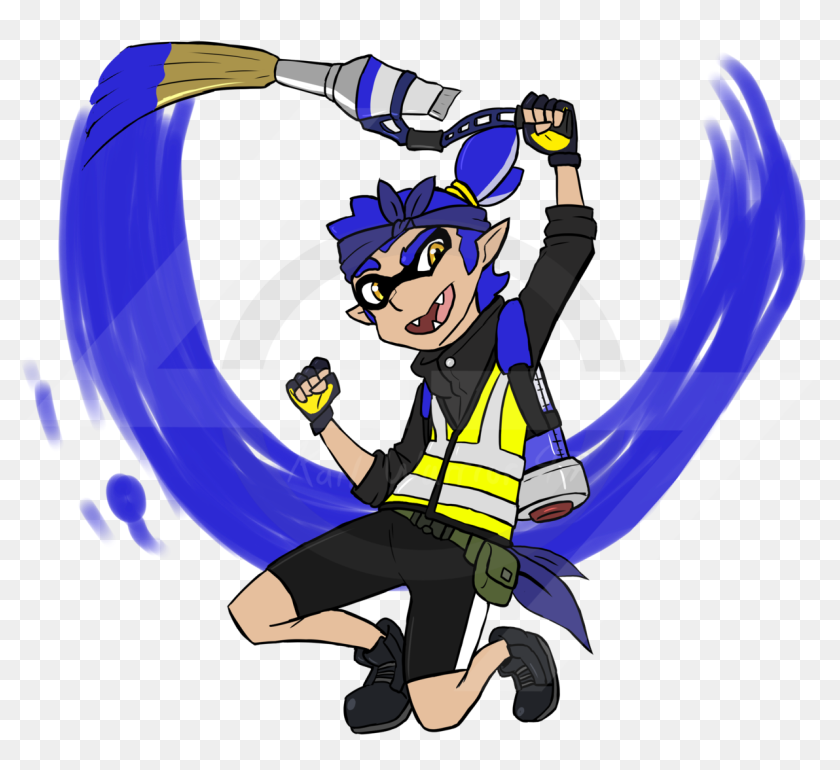 Splatoon Blue Inkling Boy