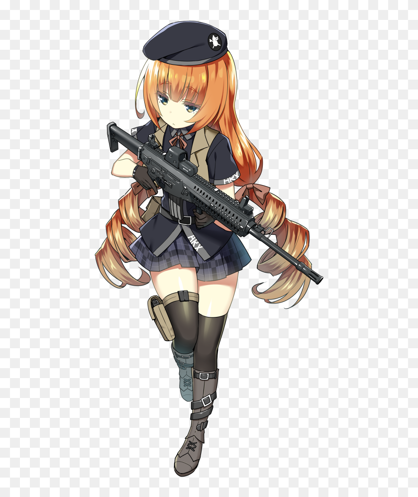 Anime Girl Gun Transparent Png Clipart Free Download Girls Frontline Arx 160 Png Download 461x919 Pngfind