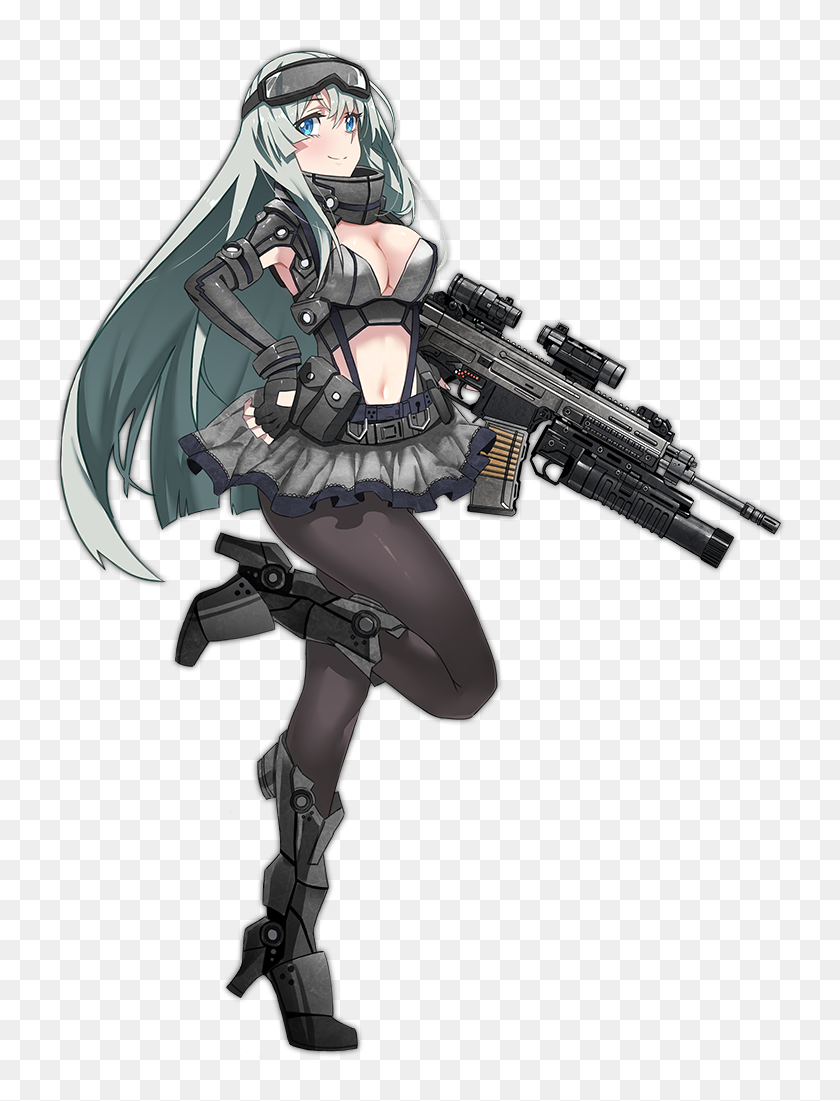 Resized To Of Original Cz805 Girls Frontline Hd Png Download 734x1021 Pngfind