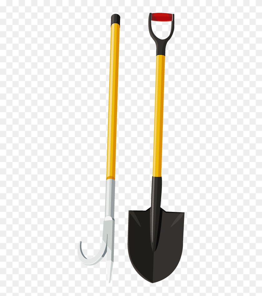 Shovel Pitchfork Tool Soil - Transparent Shovel Vector, Hd Png Download 