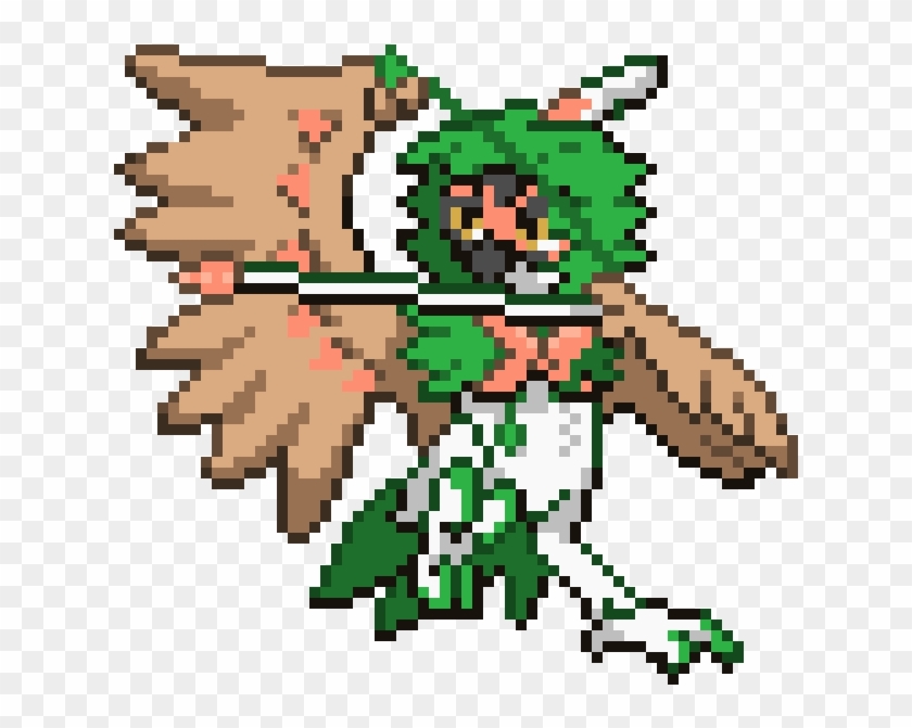 Decidueye Arrow Pokemon Decidueye Pixel Art Hd Png Download 700x650 Pngfind