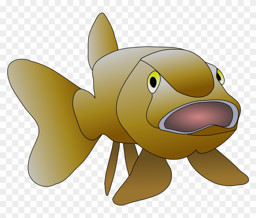 Open Mouth Clipart Brown Fish, HD Png Download 640x480