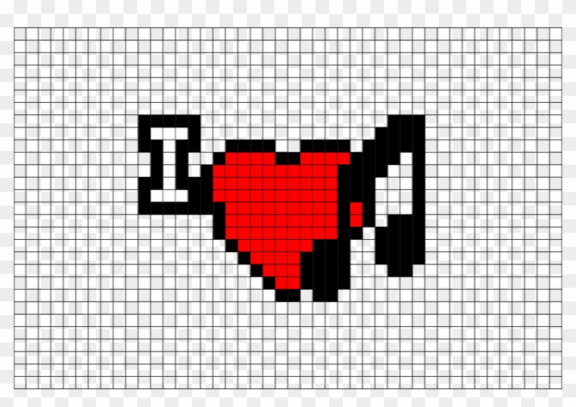 Minecraft Heart Pixel Art Template 14047 Easy Cute Pixel Art Grid, HD