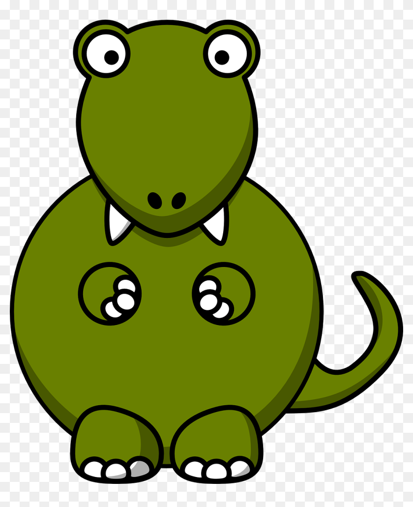 Clipart Cartoon Tyrannosaurus Rex, HD Png Download - 1084x1280(#6901150