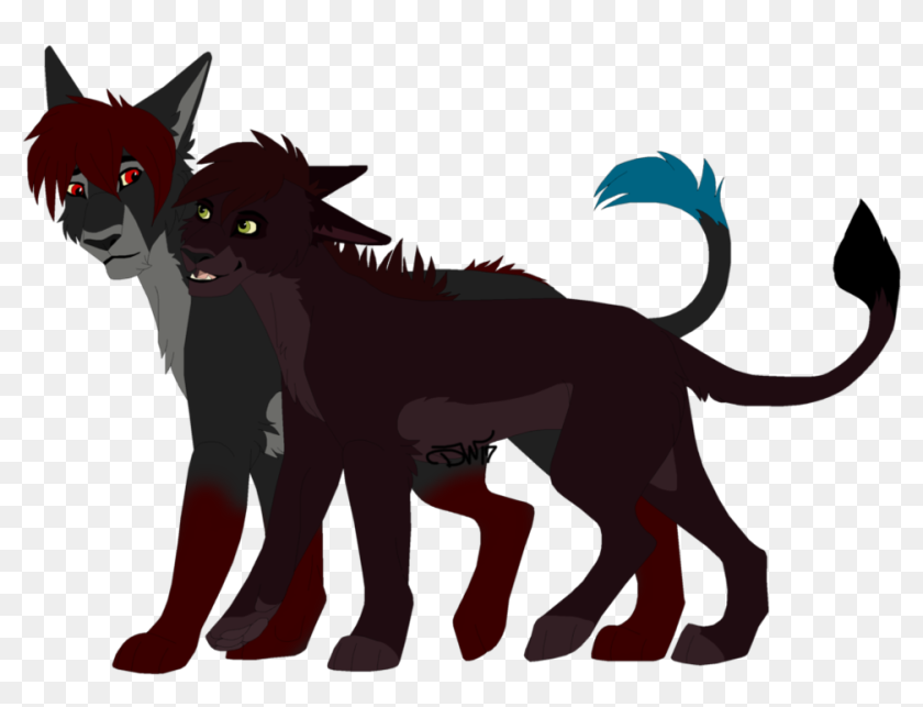 Black Cat Whiskers Demon Canidae - Wolf, HD Png Download - 998x800 ...