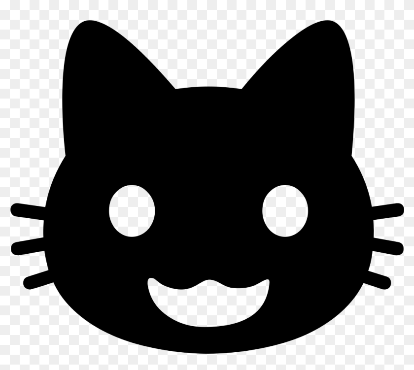 Transparent Cat Emoji Png - Android Black Cat Emoji, Png Download