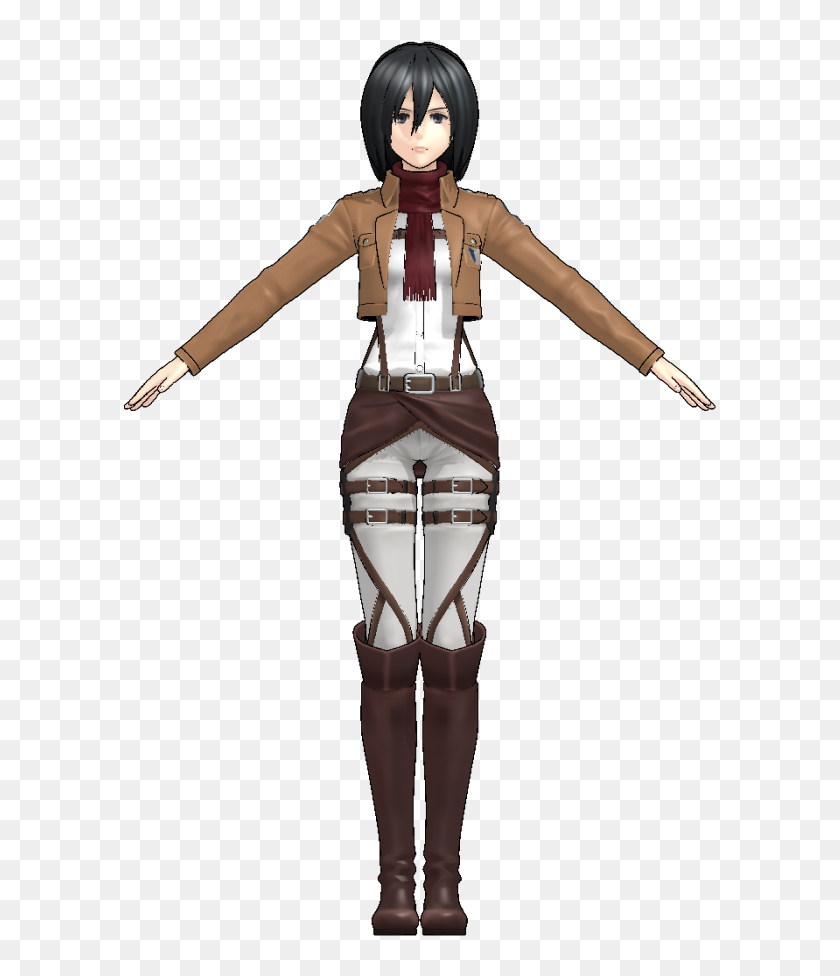 Mikasa By Kakomiki Mmd Hk Models Mikasa Hd Png Download 593x6 Pngfind