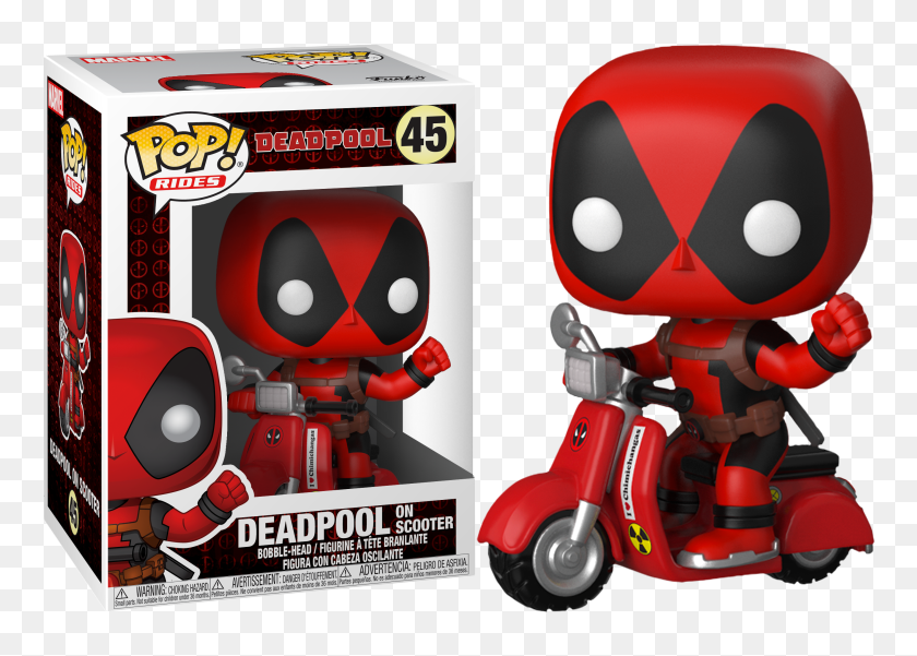 Funko Pop Deadpool Scooter, HD Png Download - 764x521(#6925016) - PngFind