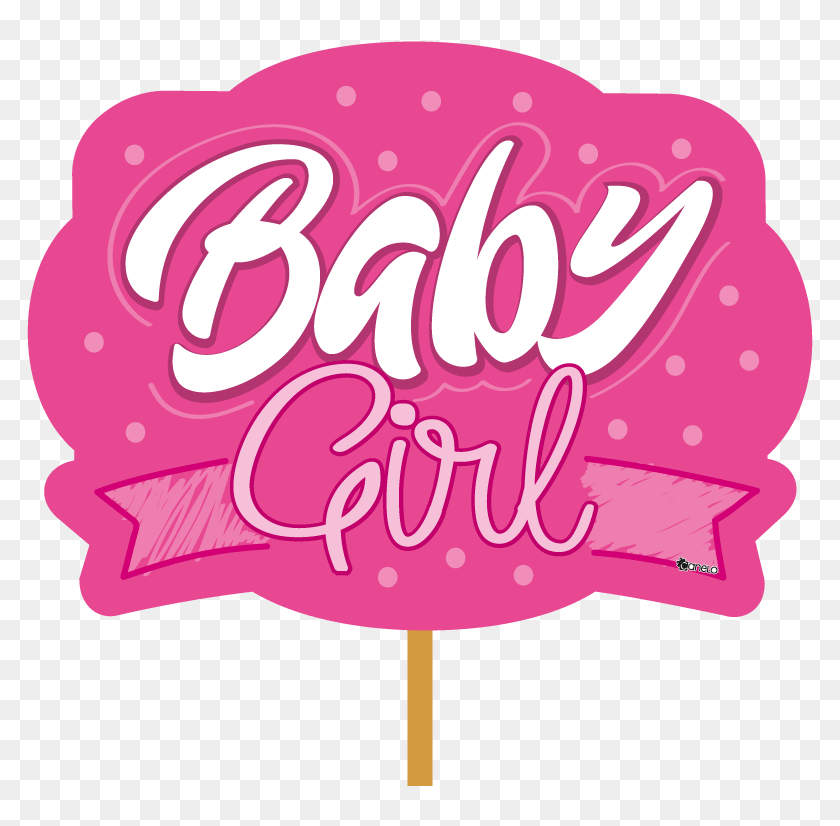 baby shower border clip art girl