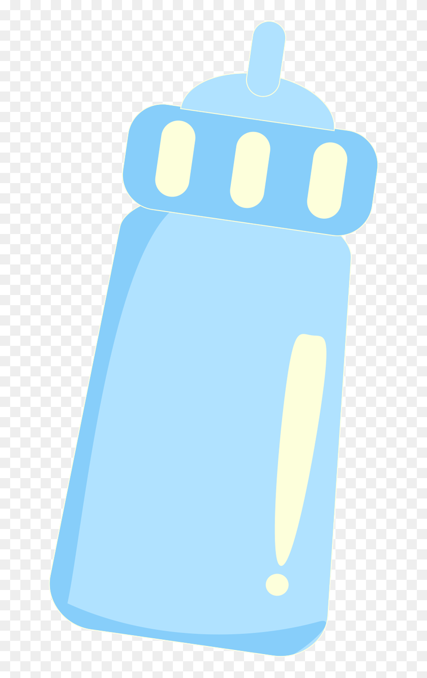 blue baby bottle clipart