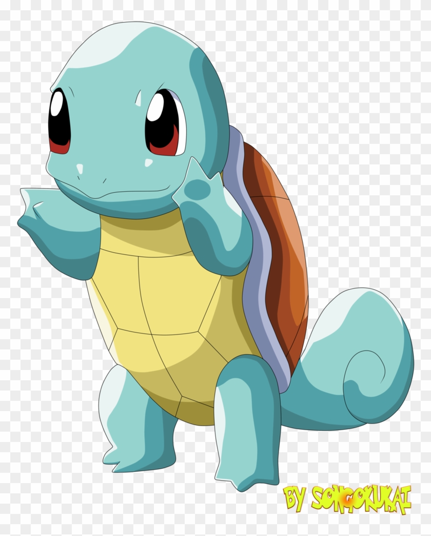 Squirtle By Krizell - Cómo Dibujar A Squirtle, HD Png Download ...