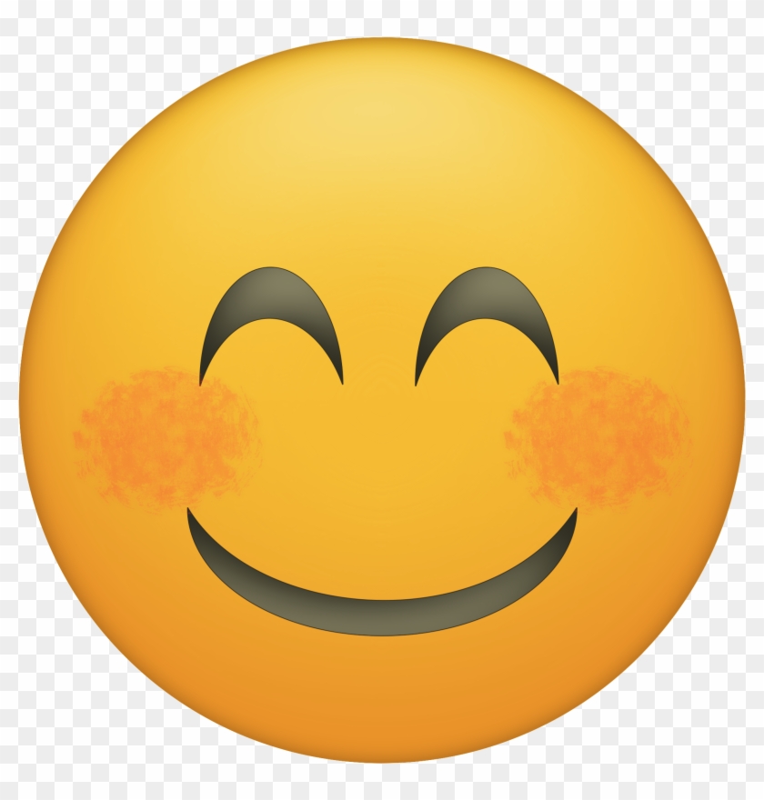 Blushing Happy Face Emoji Printable - Hungry Face Emoji Png, Transparent Png  - 2083x2083(#71187) - PngFind