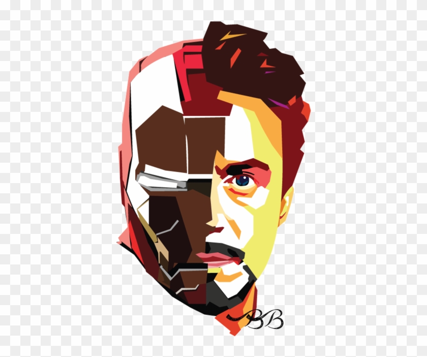 Herochan Iron Man Tony Stark Art Hd Png Download 500x708 704356 Pngfind - face roblox png iron man