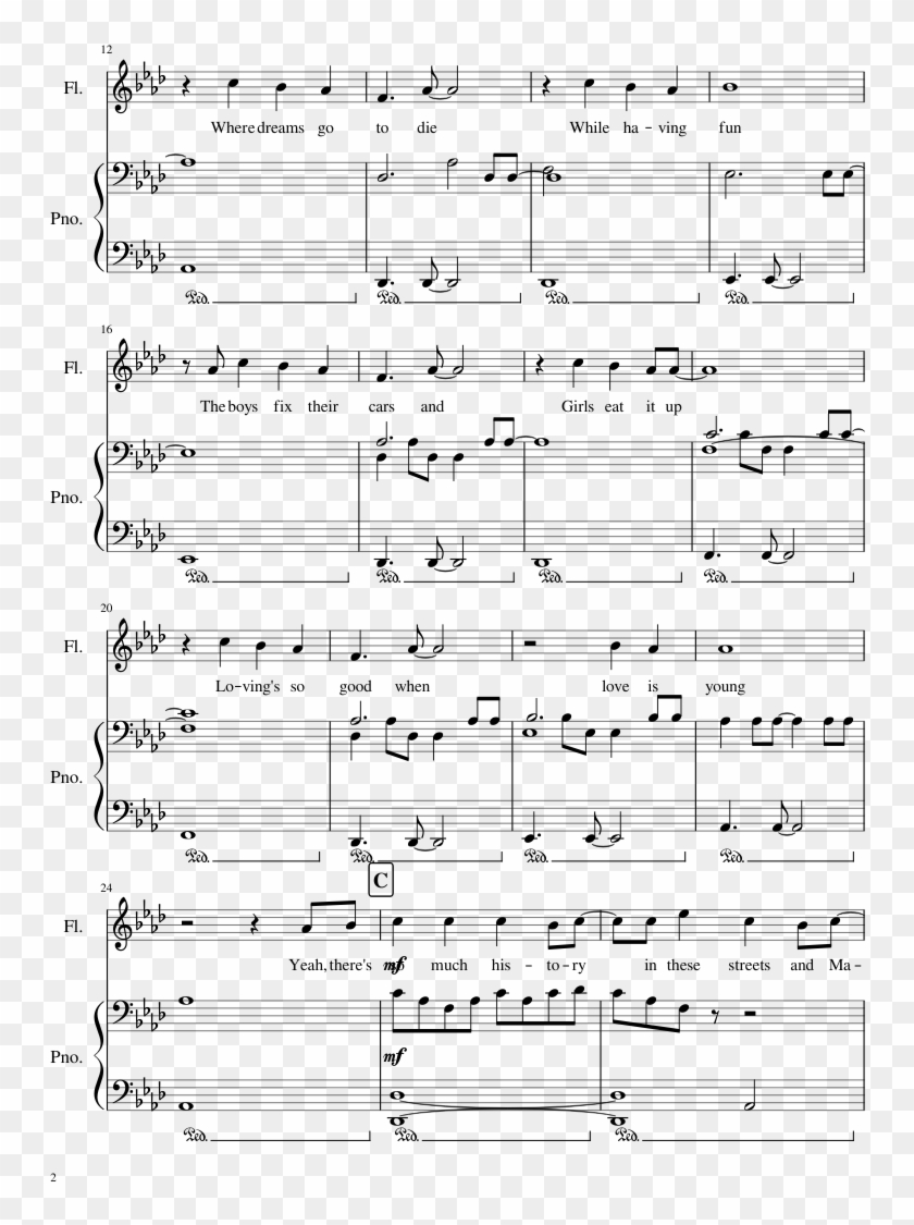 Suburbia Sheet Music 2 Of 11 Pages - Troye Sivan Suburbia Sheet.