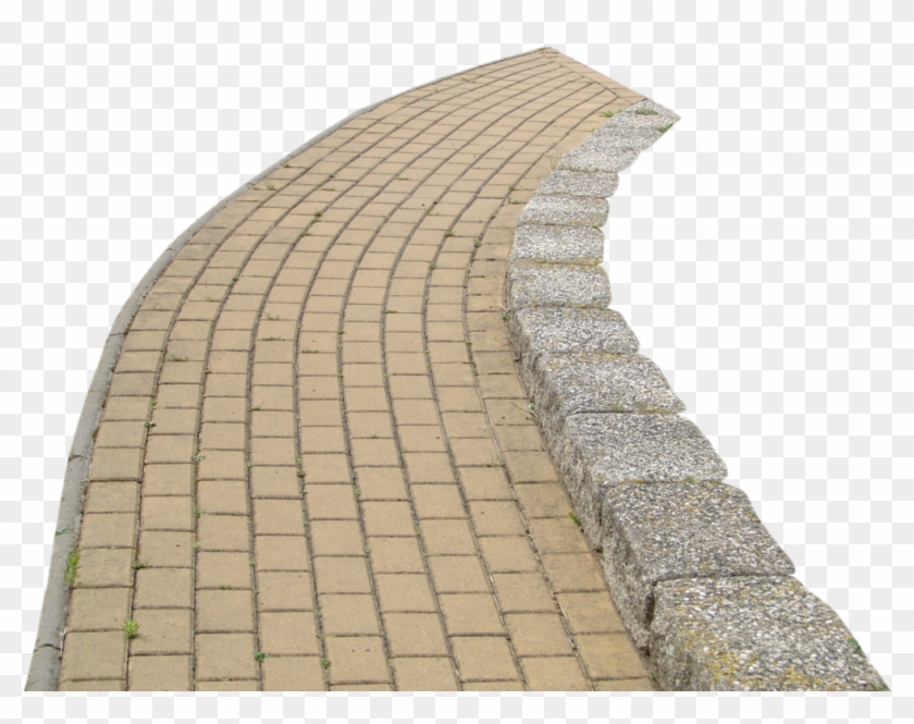 Sidewalk Png - Clip Art Image Of Road, Transparent Png - 1057x756