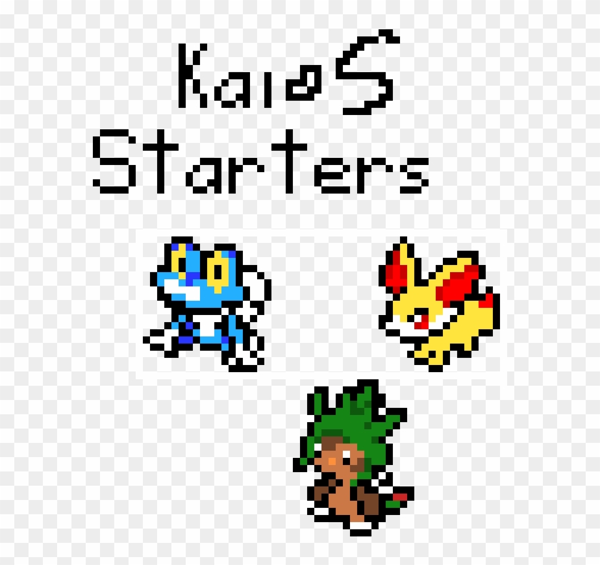 Kalos Starter Pokemon Pixel Art Pokemon Starter Hd Png Download 690x740 Pngfind