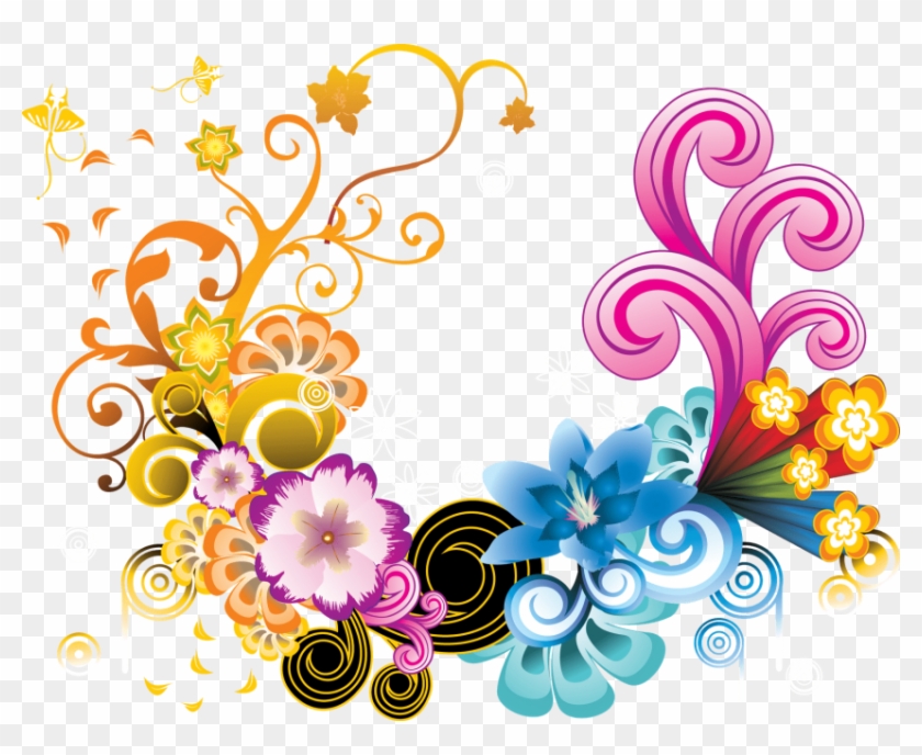 Free Png Download Floral Colorful Png Images Background - Png Designs For  Photoshop, Transparent Png - 850x656(#730116) - PngFind