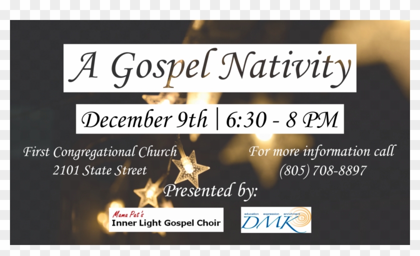 A Gospel Nativity Presented By Inner Light Community - Monotype Corsiva ...