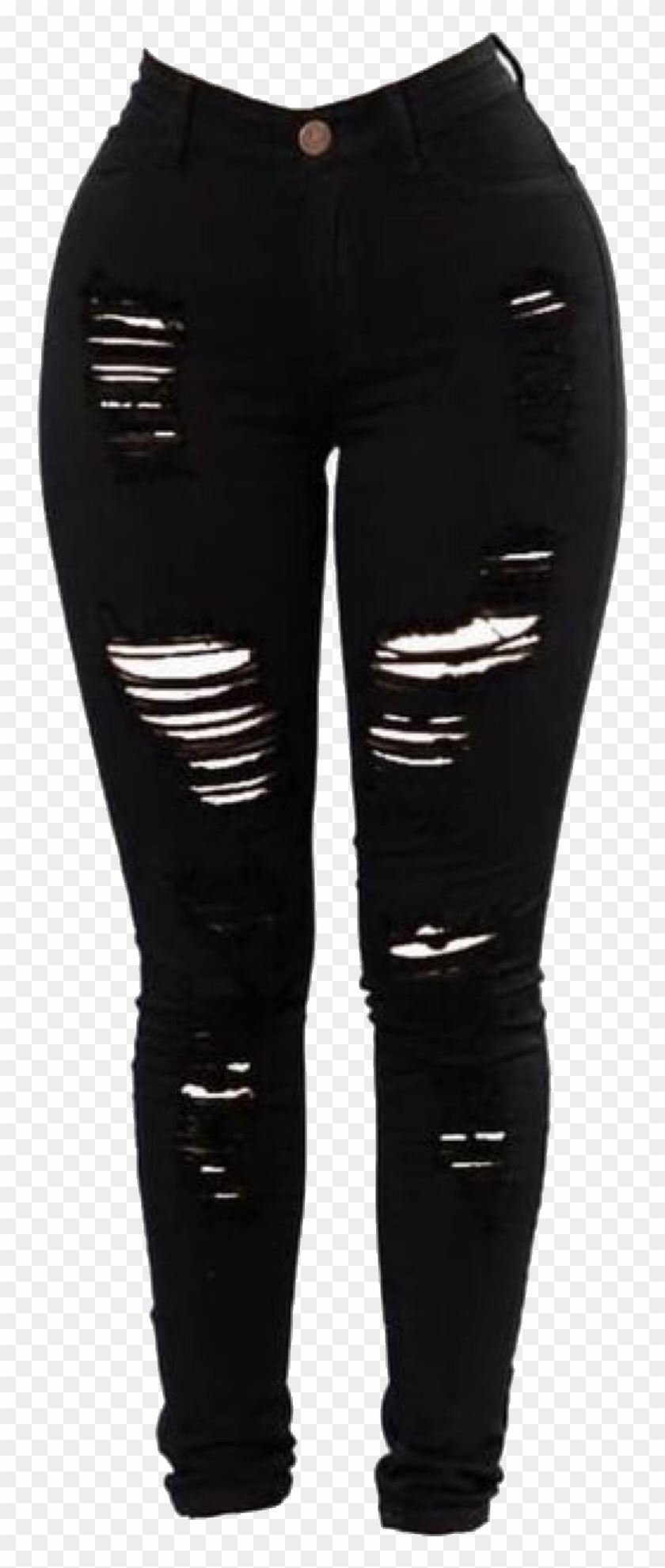 black ripped jeans rainbow