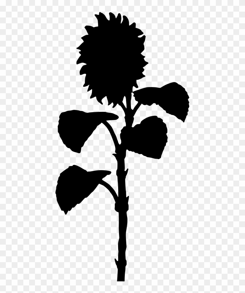 Download Png - Sunflower Silhouette Png, Transparent Png - 529x1024 ...