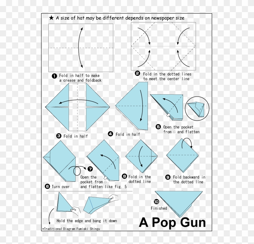 how to make origami gun