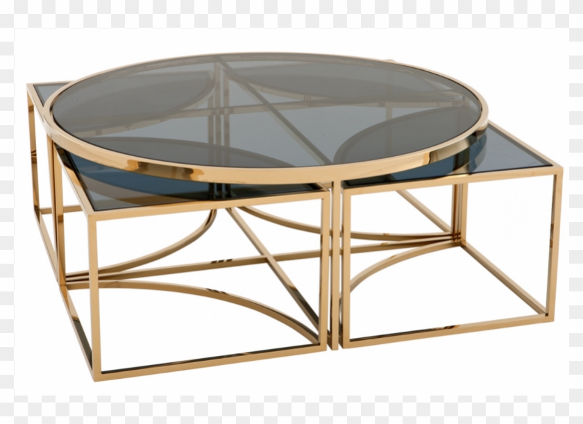 Padova Gold Coffee Table Glass Gold Coffee Table - Stolik Kawowy ...