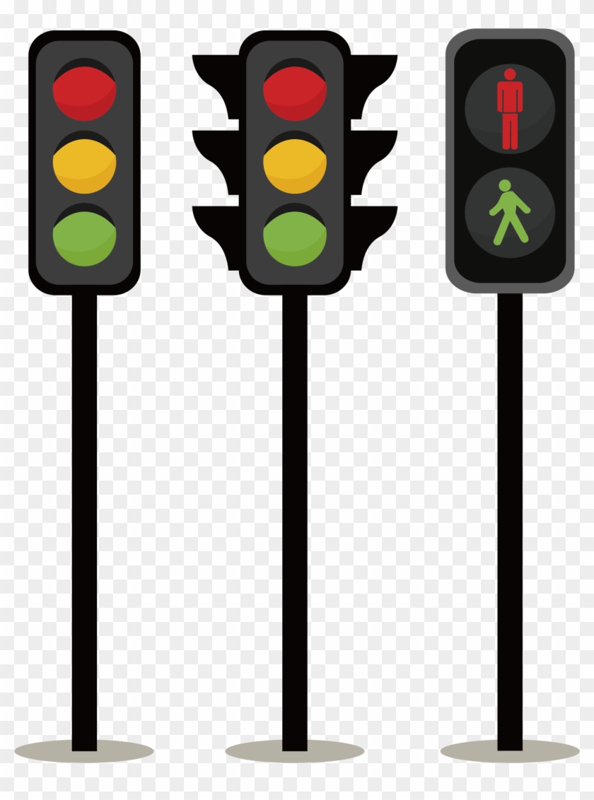 Adobe Illustrator Icon Creative Lights Material - Cartoon Traffic Light ...