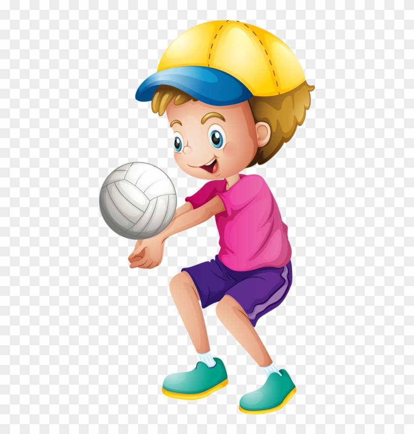 Boy Playing Volleyball Png - Boy Playing Volleyball, Transparent Png ...