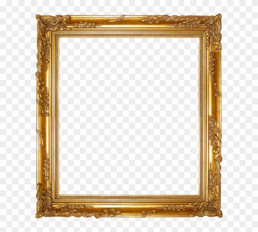 Ornate Frames - Blank Gold Picture Frame, HD Png Download - 611x675 ...