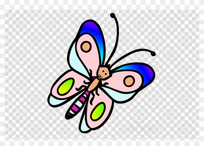 cartoon monarch butterfly flying
