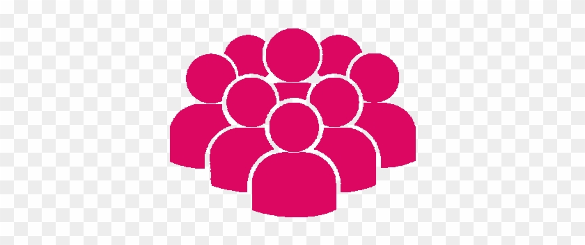 Audience Pink Icon Only People Icon Png Transparent Png