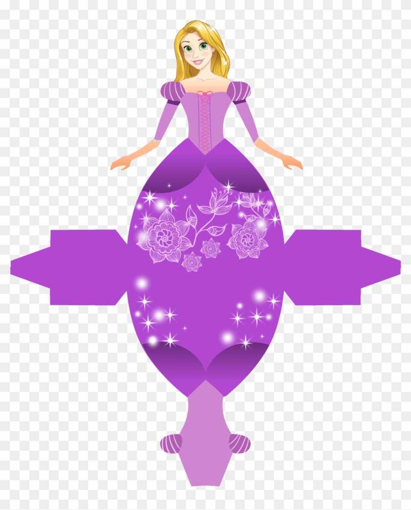 Rapunzel Clipart Disney Number - Cajitas Cenicienta, HD Png Download -  2480x3040(#833613) - PngFind