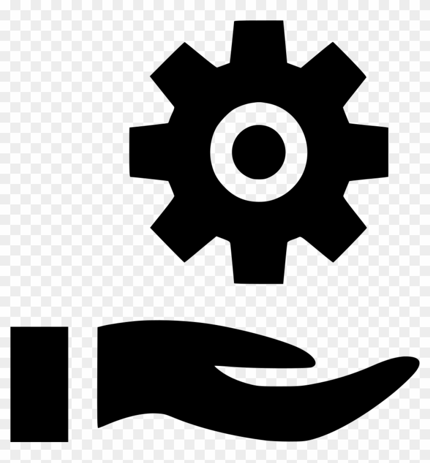 Png File Svg - Hand With Gears Icon Png, Transparent Png - 950x980 ...