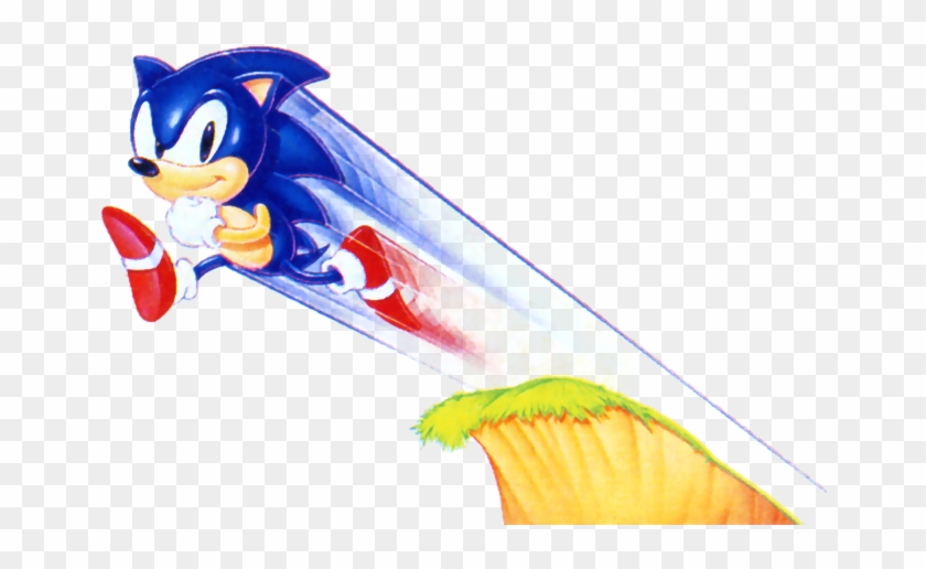 Sonic Hedgehog Jumping Side transparent PNG - StickPNG