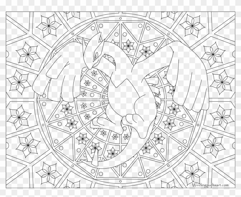 Download Lugia - Pokemon Adult Coloring Pages, HD Png Download - 3300x2550(#866098) - PngFind