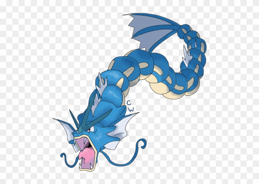 View J , - Gyarados Long, HD Png Download - 555x577(#874281) - PngFind