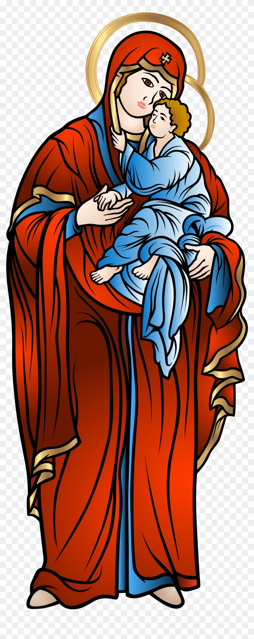 blessed virgin mary with baby jesus virgin mary with jesus clipart hd png download 2514x6000 900435 pngfind blessed virgin mary with baby jesus
