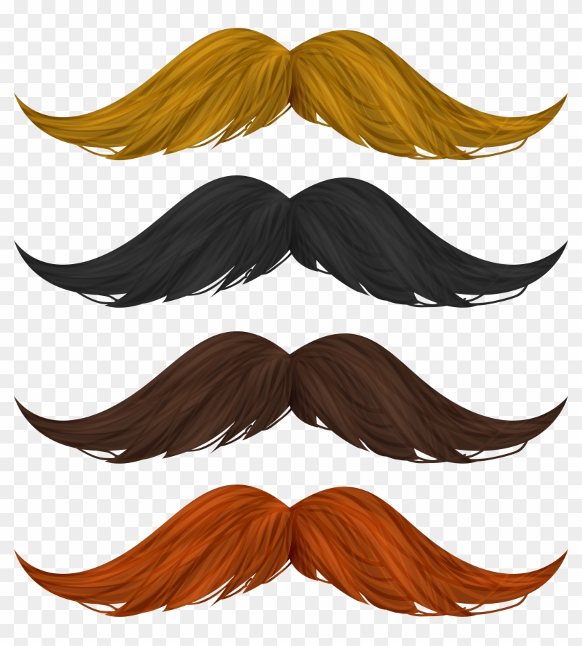 brown mustache png