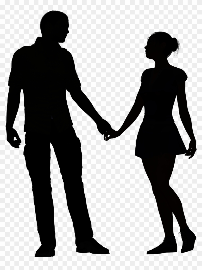 Couple Silhouette Holding Hands Png - Couple Holding Hands Silhouette ...