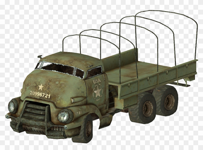 Semi Truck Png - Fallout Truck, Transparent Png - 1000x800(#949314