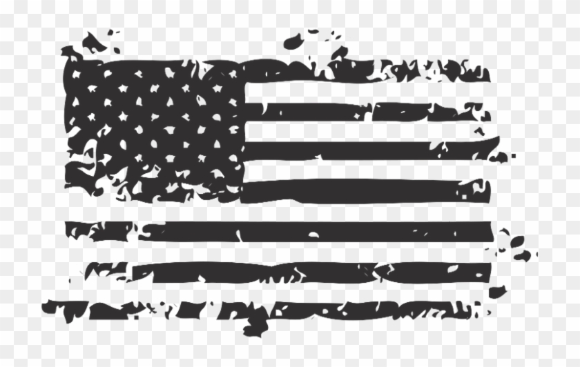 Distressed American Flag - Distressed Flag Svg Free, HD Png Download