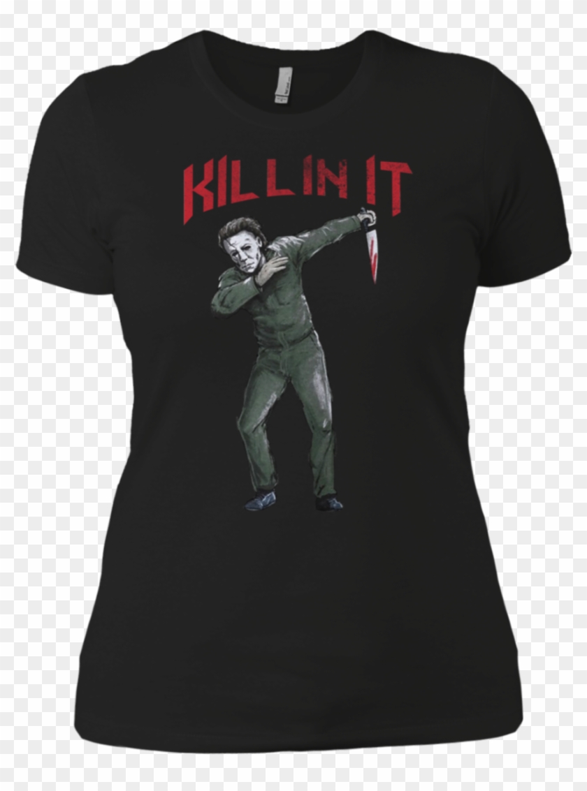 Michael Myers Dabbing Killing It Halloween Shirt Boyfriend Shirt Hd Png Download 1155x1155 961496 Pngfind - michael myers roblox shirt