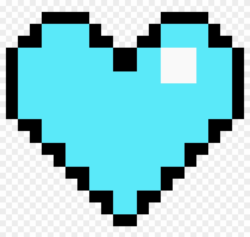 Light Heart Kawaii Rainbow Heart Pixel Art Hd Png Download