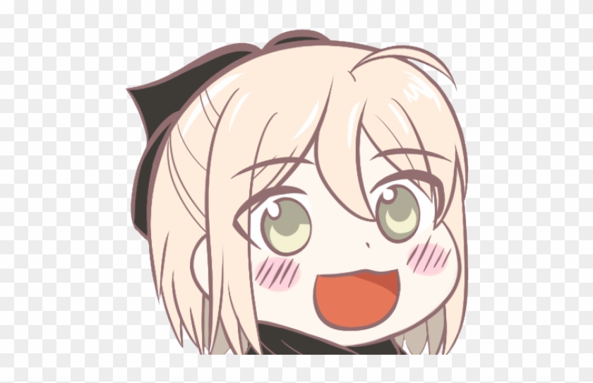 Drawn Scarf Anime Face Chibi Saber Png Transparent Png 640x480 978493 Pngfind - roblox anime girl face png