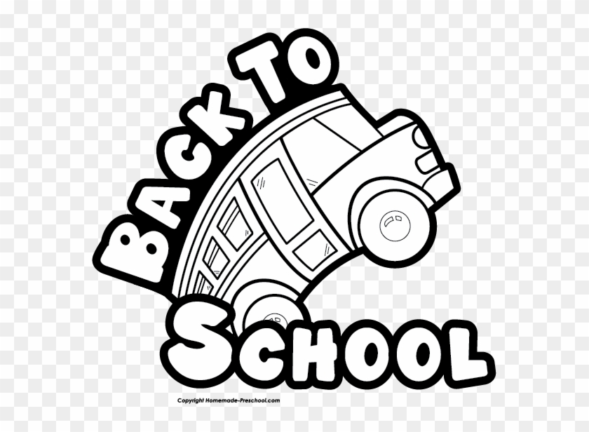 Back To School Png Back To School Clipart Black And White Transparent Png 577x536 9769 Pngfind