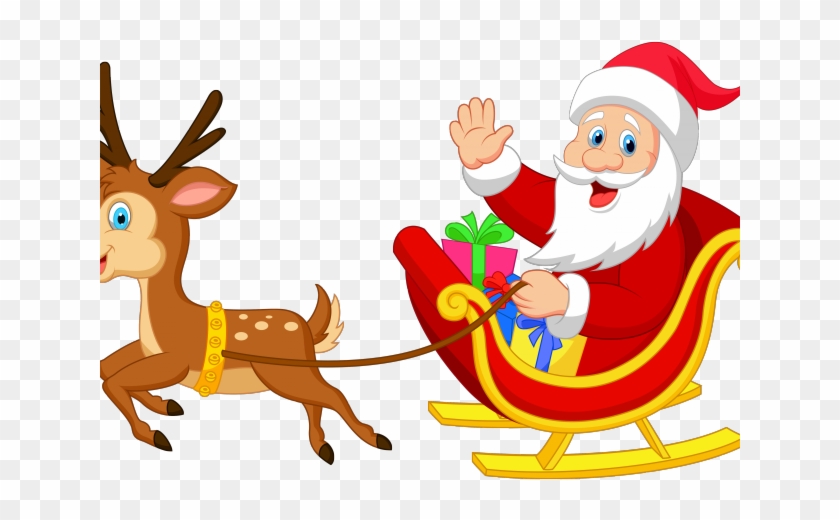 Santa Clipart Reindeer Santa And Reindeer Transparent Hd Png Download 640x480 980902 Pngfind