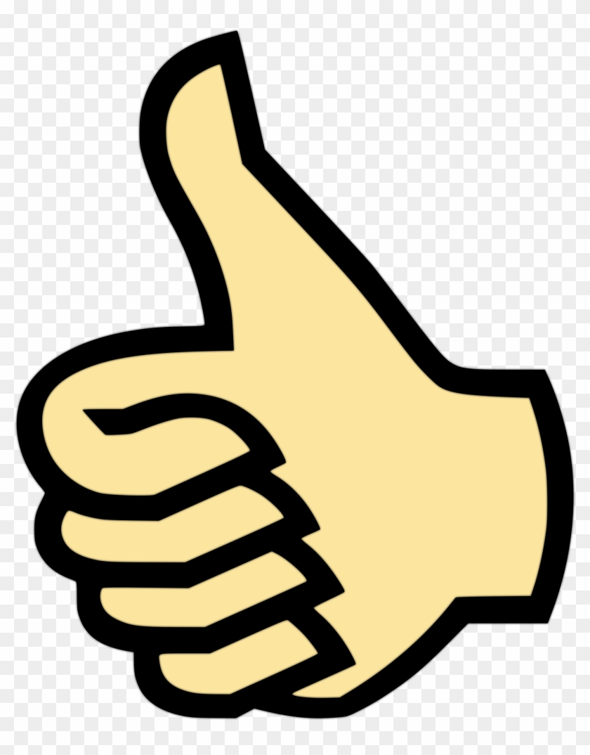 Symbol Thumbs Up Color - Simple Thumbs Up Drawing, HD Png Download ...