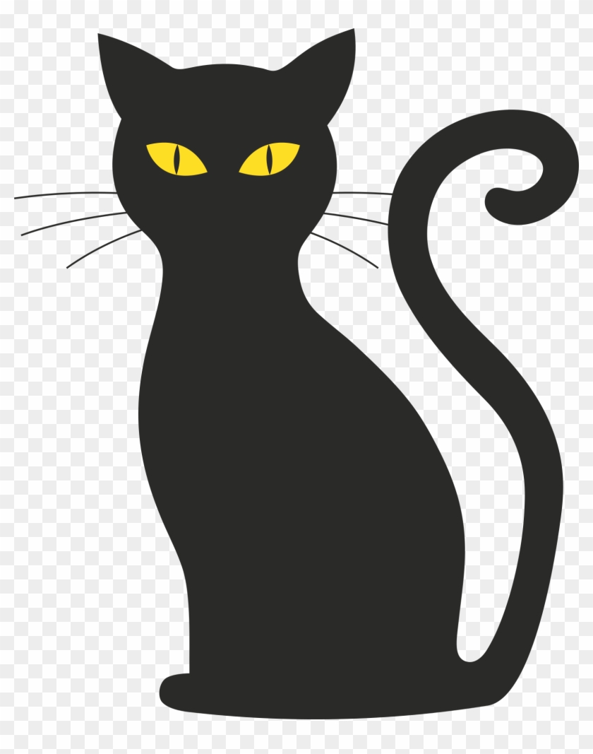 Kawaii Cat Png - Simple Black Cat, Transparent Png - 1569x1920(#987841
